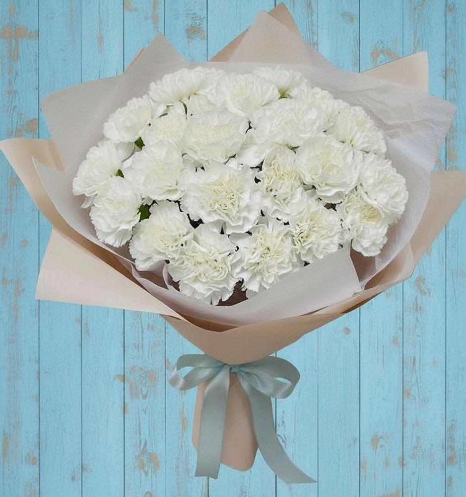 Букет цветов из: Гвоздики в Придорожном