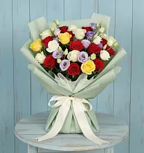Букет цветов из:  Розы #REPLACE_PRED# Придорожном