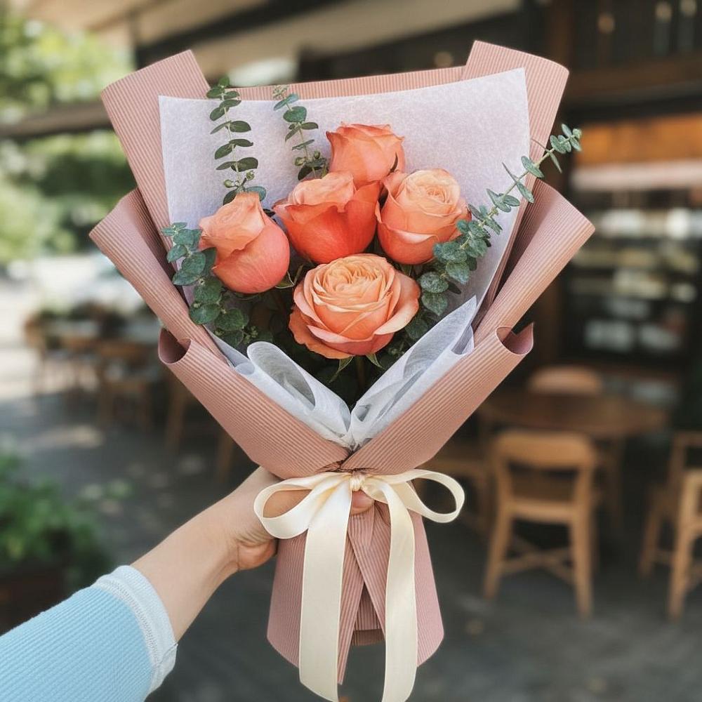 Букет цветов из: Розы в Придорожном