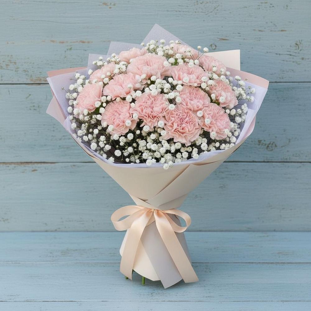 Букет цветов из: Гвоздики в Придорожном