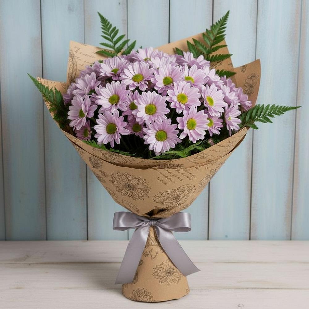 Букет цветов из: Хризантемы в Придорожном