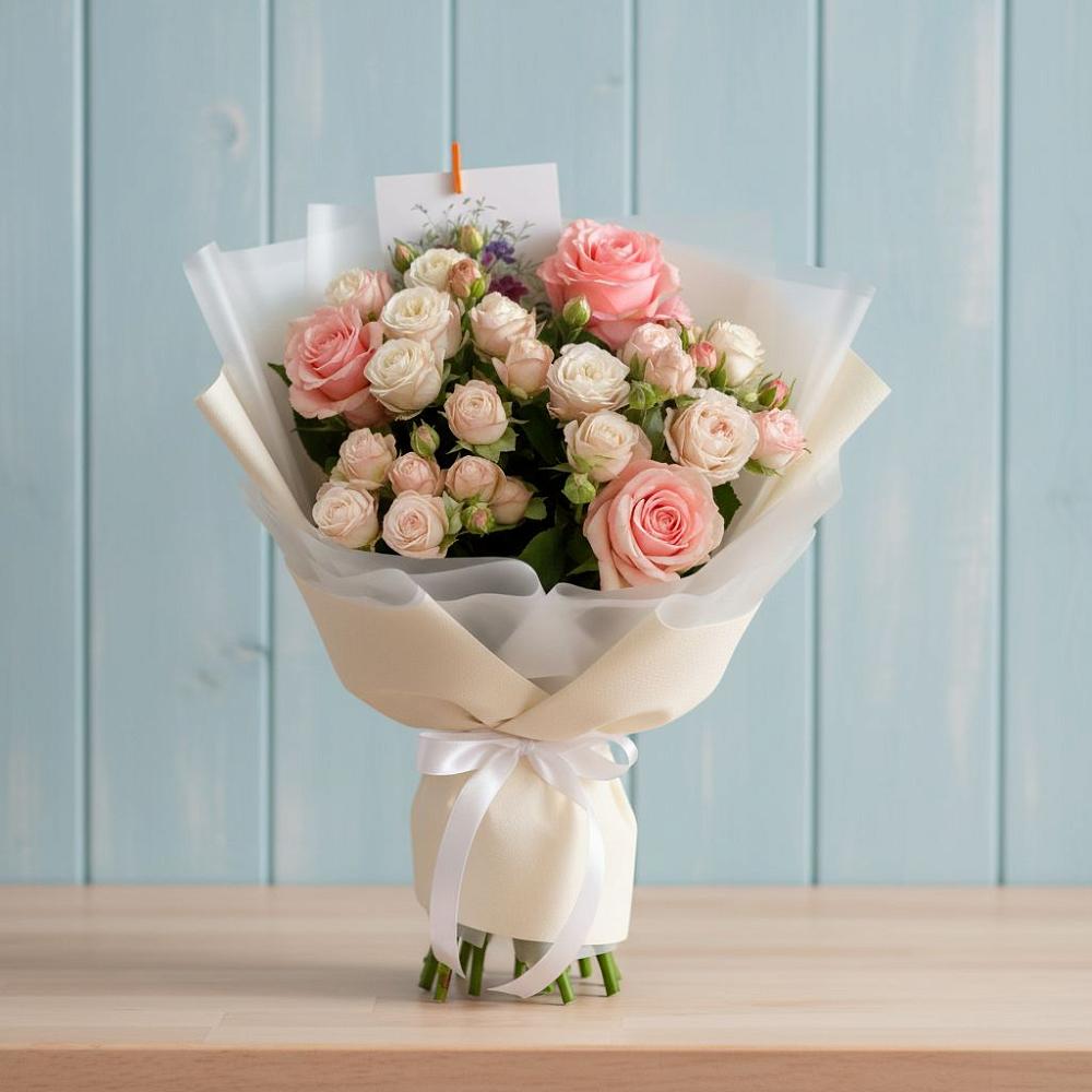 Букет цветов из: Розы в Придорожном