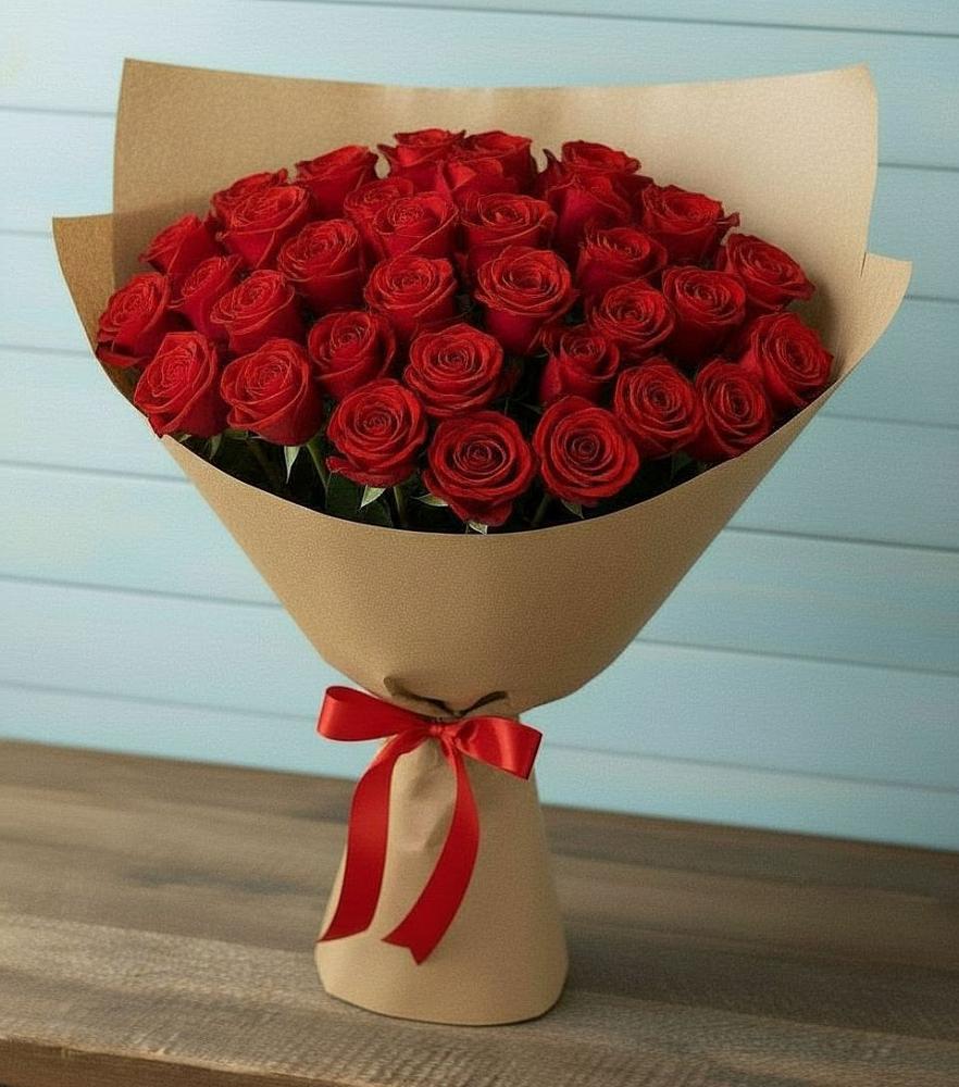 Букет Красные розы Милано в Придорожном