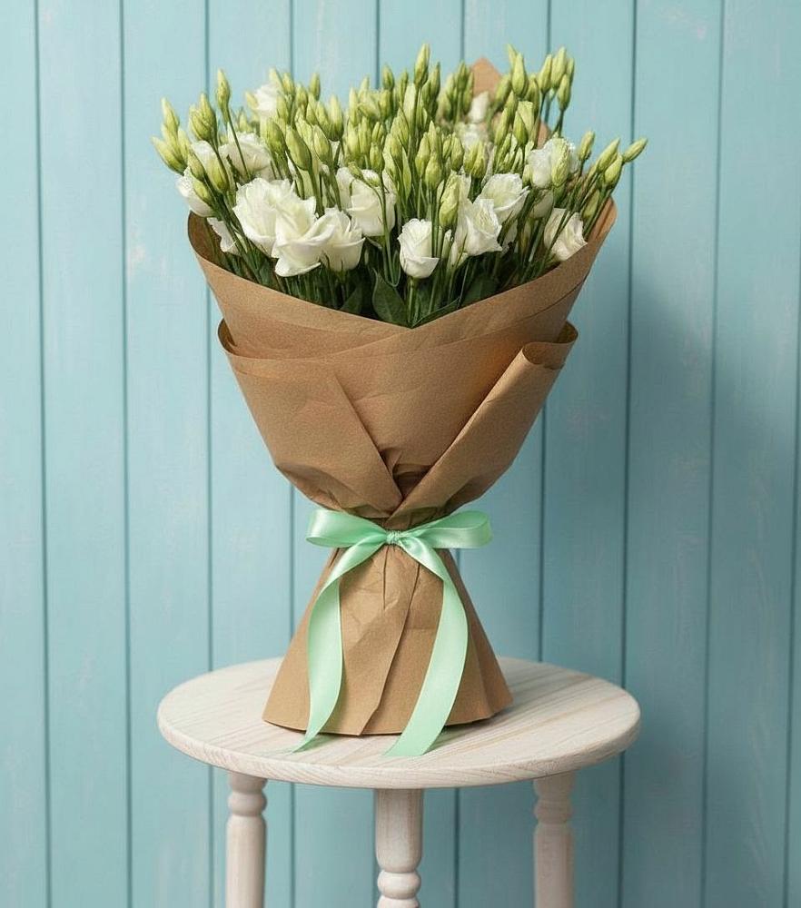 Букет цветов из: Лизиантусы в Придорожном