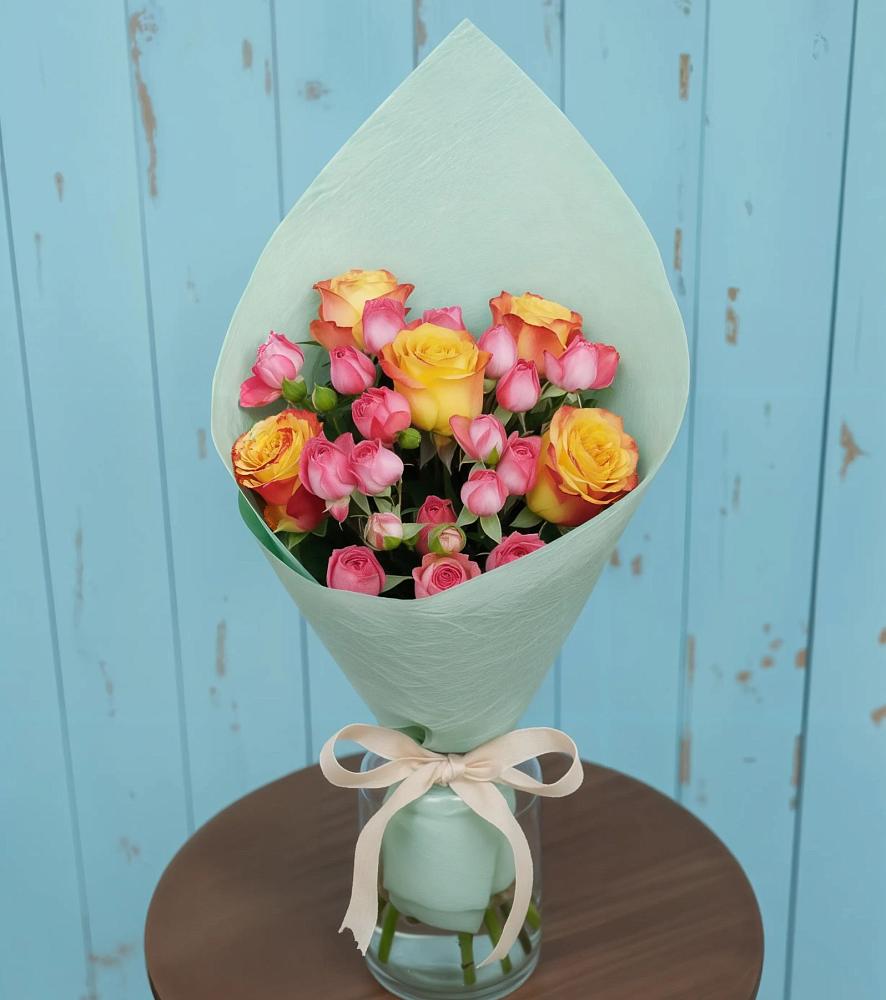 Букет цветов из: Розы в Придорожном