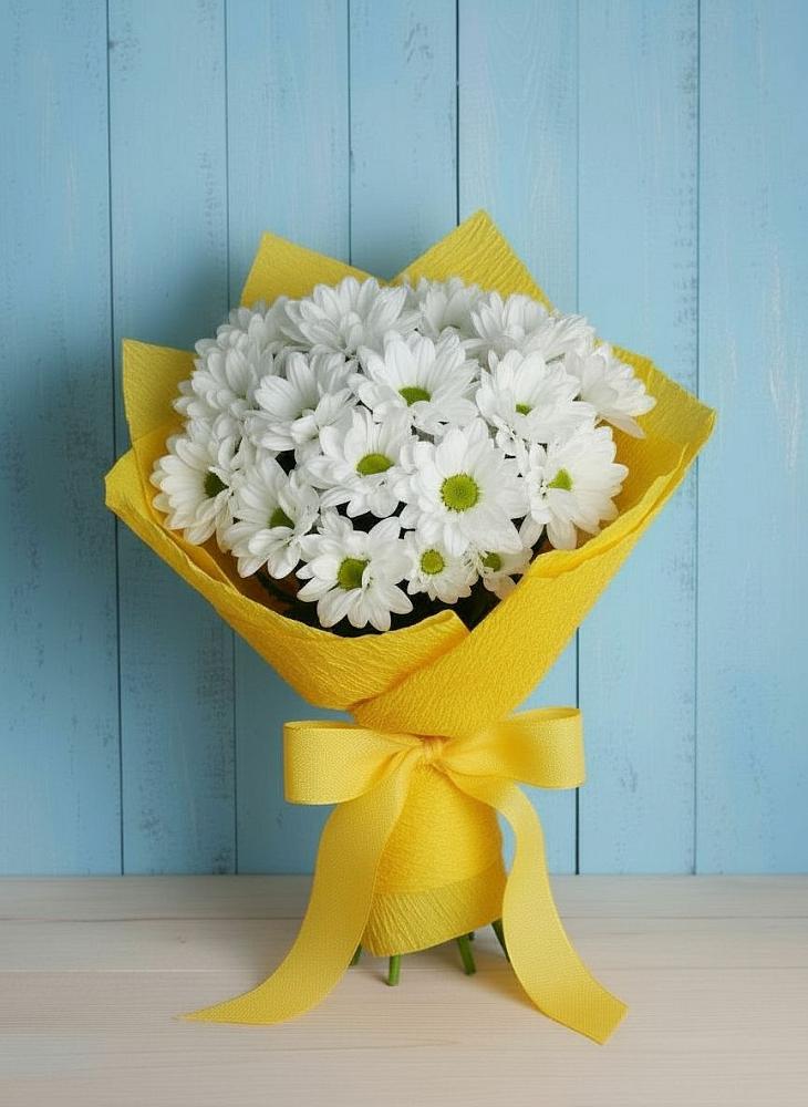 Букет цветов из: Хризантемы в Придорожном