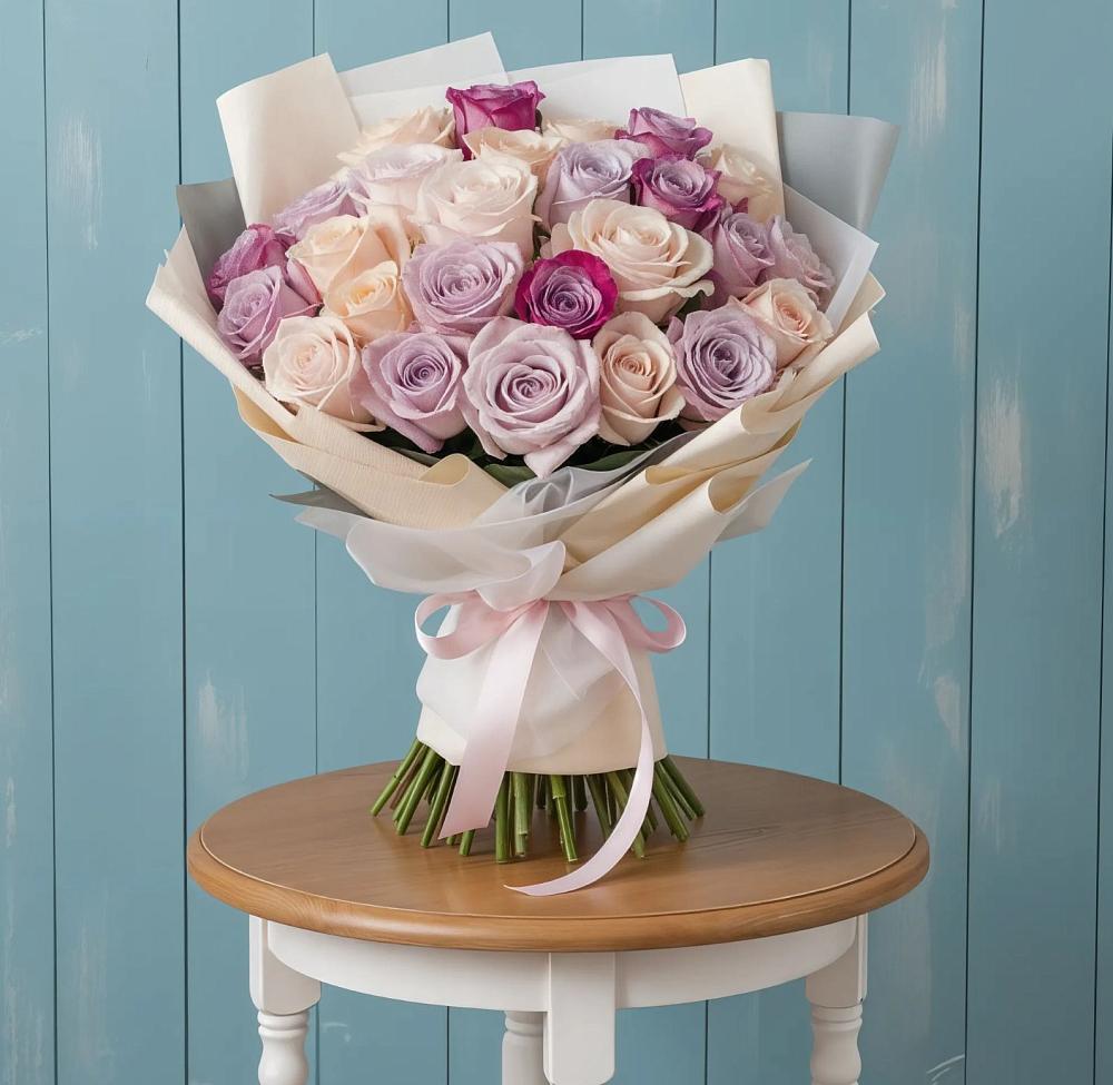 Букет цветов из: Розы в Придорожном