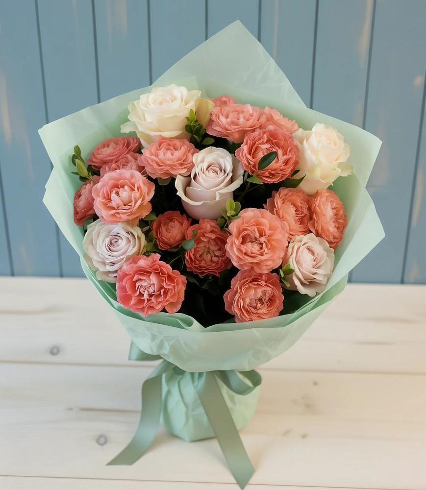 Букет цветов из: Розы в Придорожном