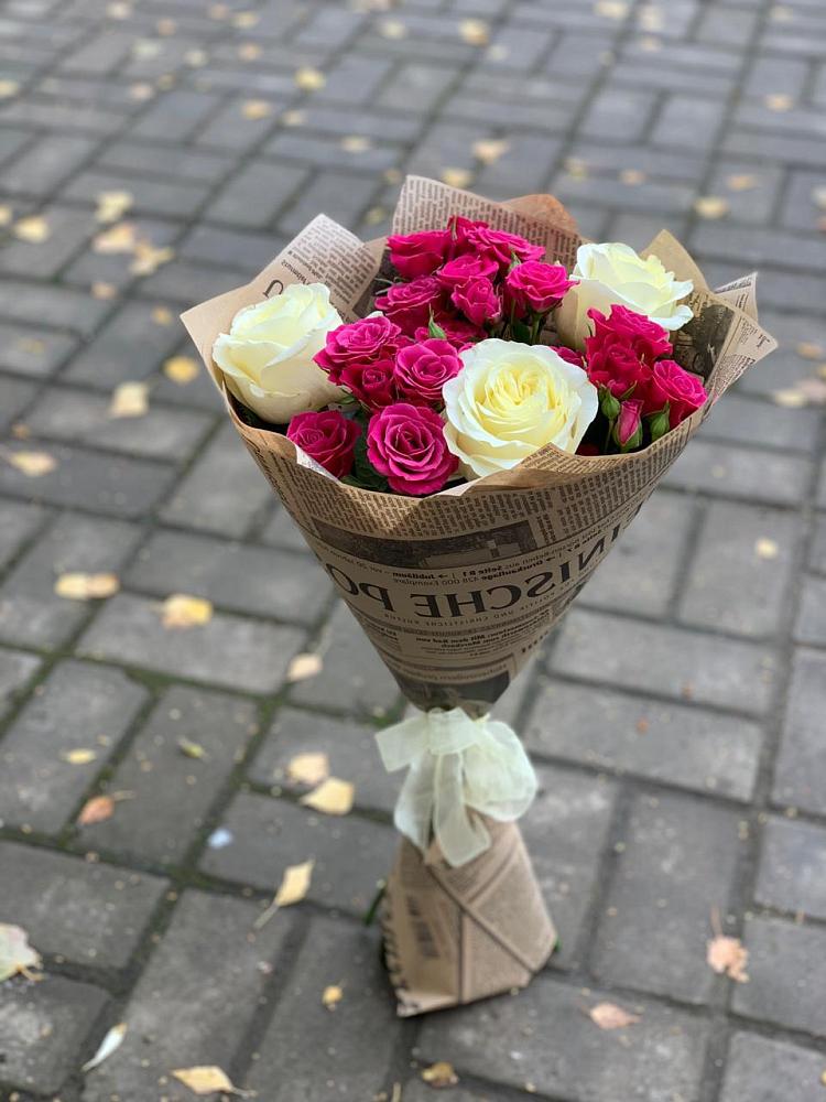 Букет цветов из: Розы в Придорожном